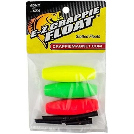 Leland Crappie Magnet Ez Crappie Float, 200 In, Green, Red Yellow 87609